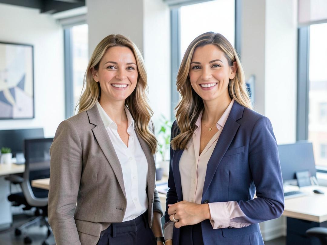 Two Booked Financial accountants in their office